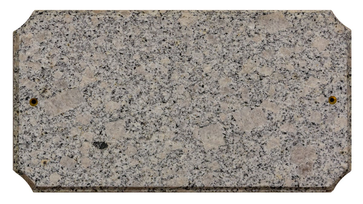 Exe-4702-wg 9 In. Executive Cut Corner Rectangle White Granite Natural Stone Color Solid Granite Address Plaque