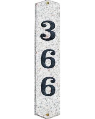 Wex-4719-fc 4.5 In. Wexford Vertical Five Color Natural Stone Color Solid Granite Address Plaque