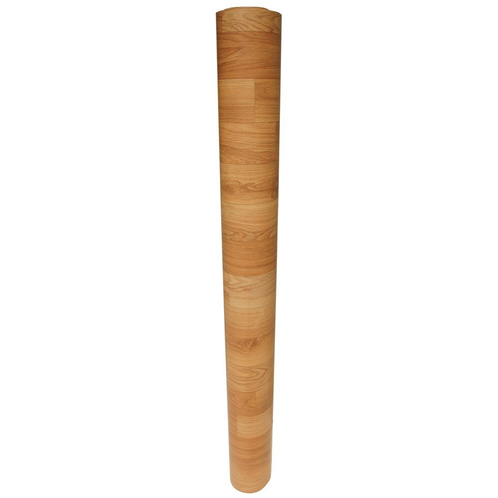 Rubber Cal 03-251-57 2mm Rubber-Cal Terra-Flex Oak Premium Rubber Flooring Roll - Golden Oak