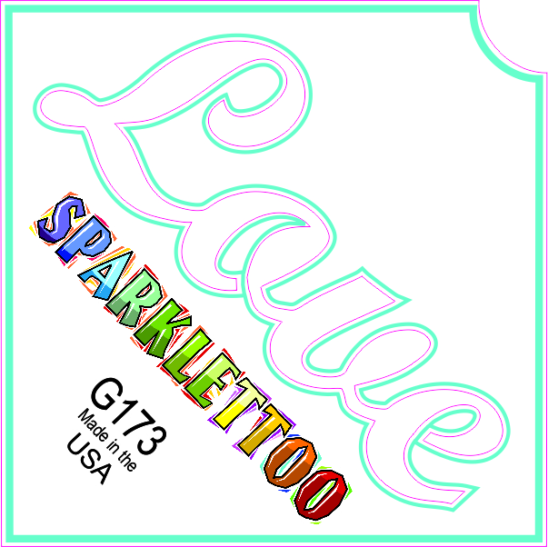 G173 1.5 x 2.3 x 2.3 in. 3-Ply Love Design Glitter Tattoo - Pack of 100