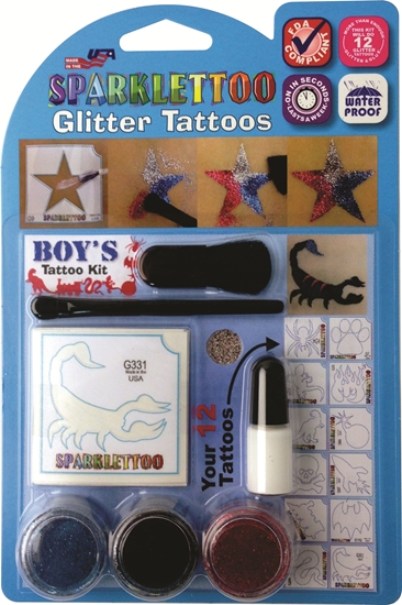 Gl-kitboy Glitter Tattoos Kits - Boy