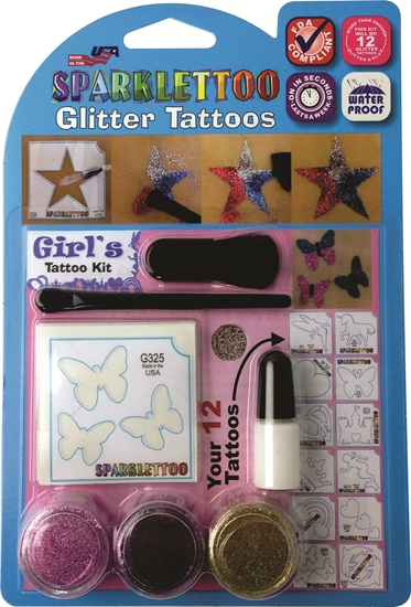 Gl-kitgirl Glitter Tattoos Kits - Girl