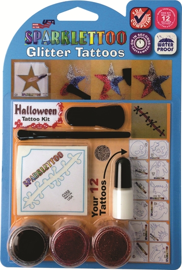 Gl-kithall Glitter Tattoos Kits - Halloween