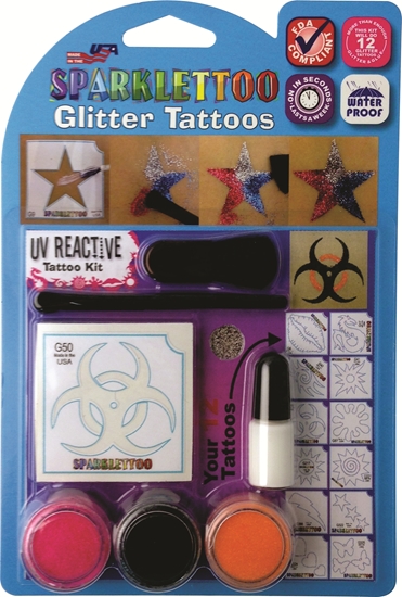 Gl-kituv Glitter Tattoos Kits - Uv