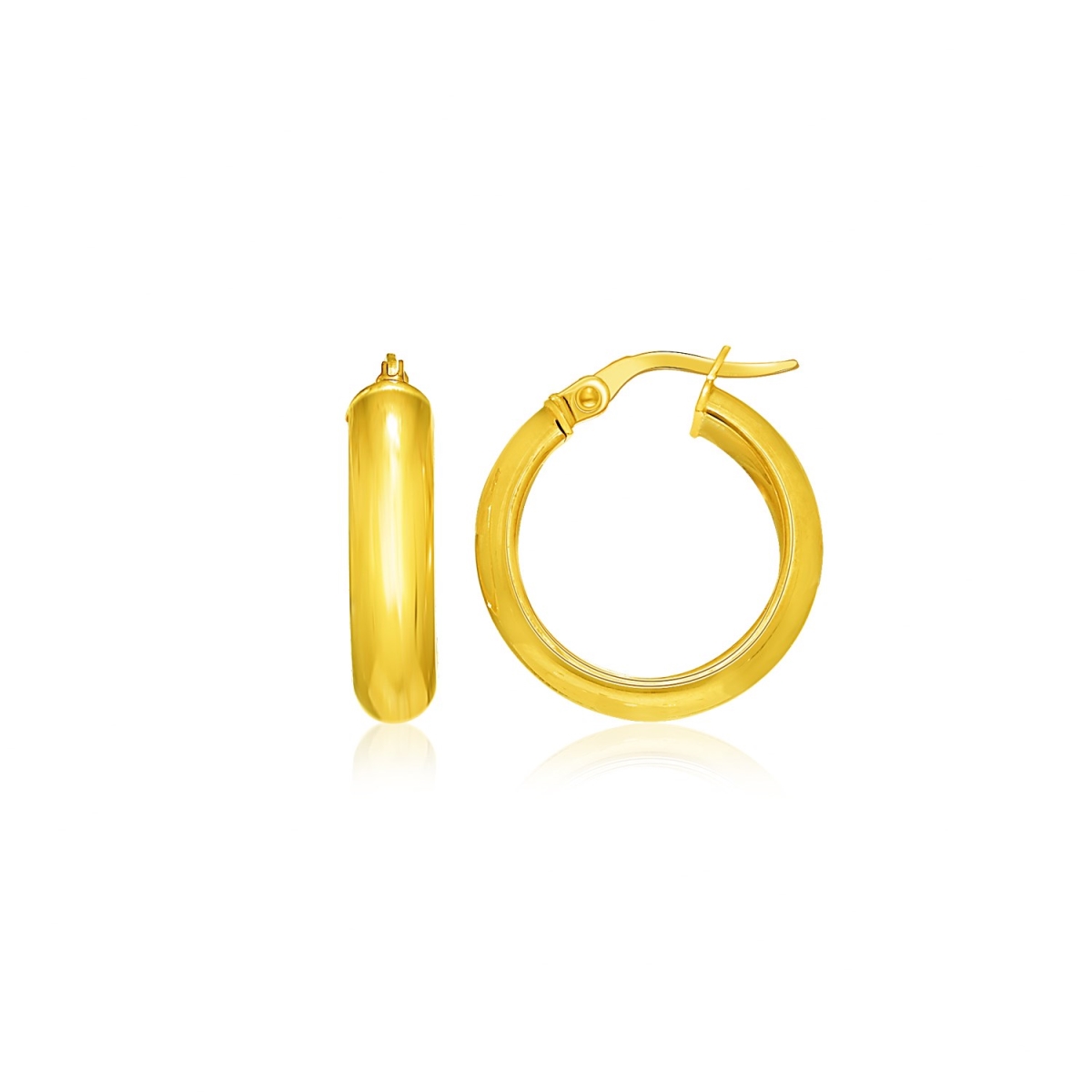 D23929463 14k Yellow Gold Hoop Style Earrings