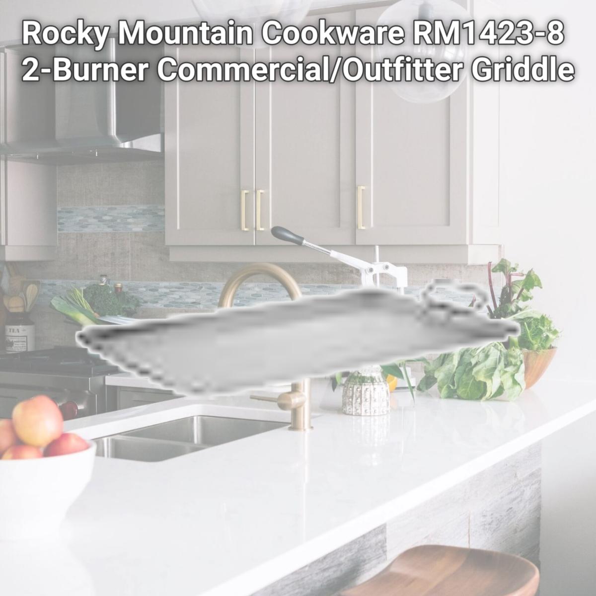 Picture of Rocky Mountain Cookware RM1423-8 2-Burner Commercial/Outfitter Griddle
