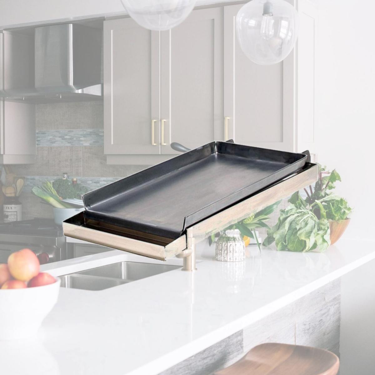 Picture of Rocky Mountain Cookware MC12-8 2-Burner Commercial Add on Griddle