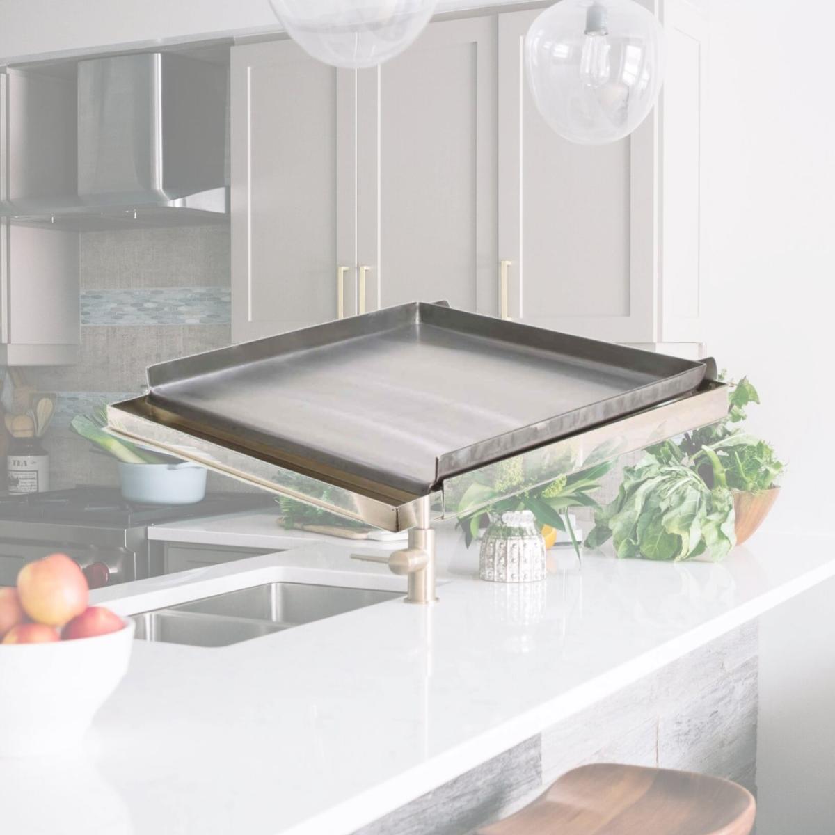 Picture of Rocky Mountain Cookware MC24-8 4-Burner Commercial Add on Griddle