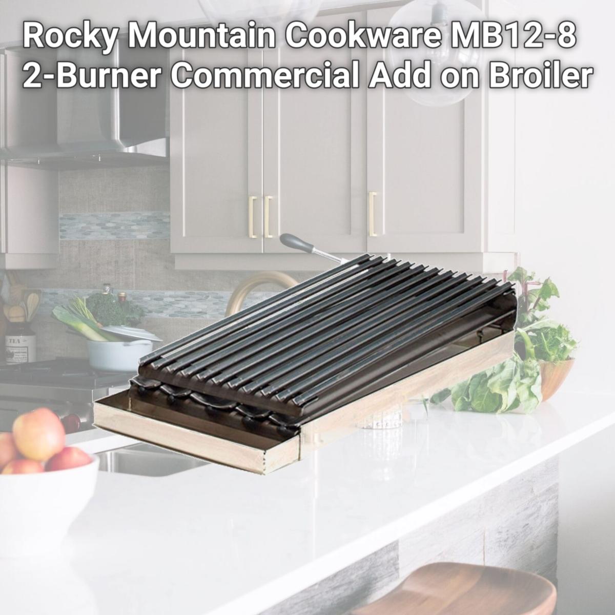 Picture of Rocky Mountain Cookware MB12-8 2-Burner Commercial Add on Broiler