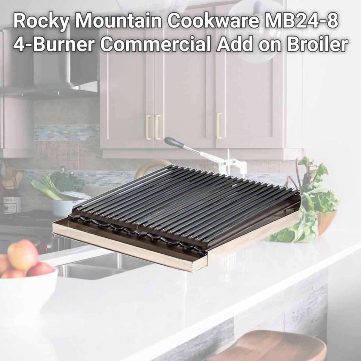 Picture of Rocky Mountain Cookware MB24-8 4-Burner Commercial Add on Broiler