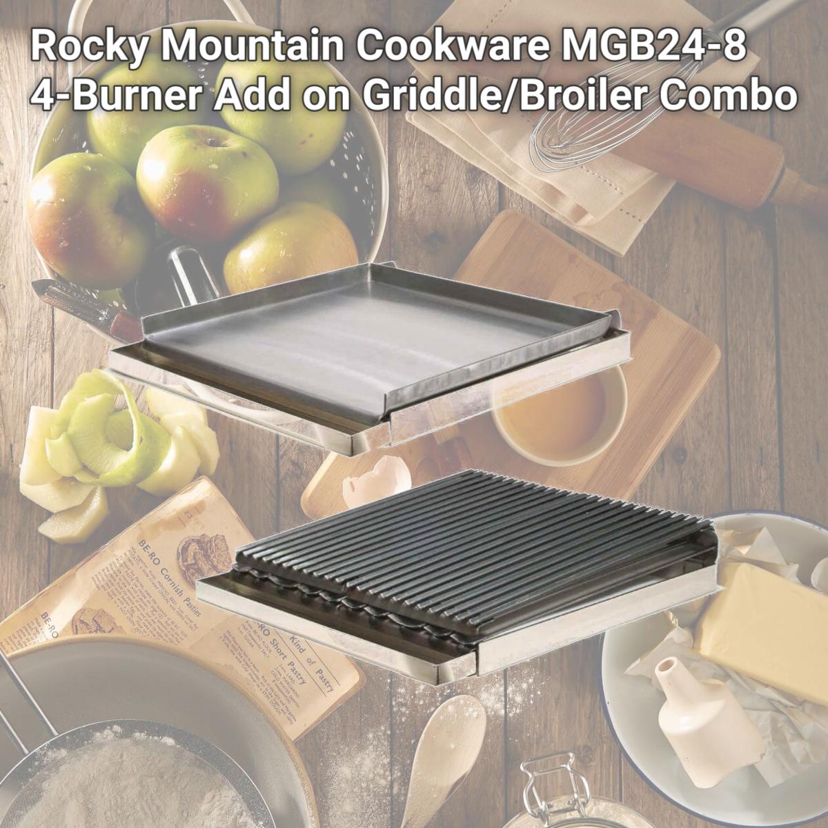 Picture of Rocky Mountain Cookware MGB24-8 4-Burner Add on Griddle/Broiler Combo