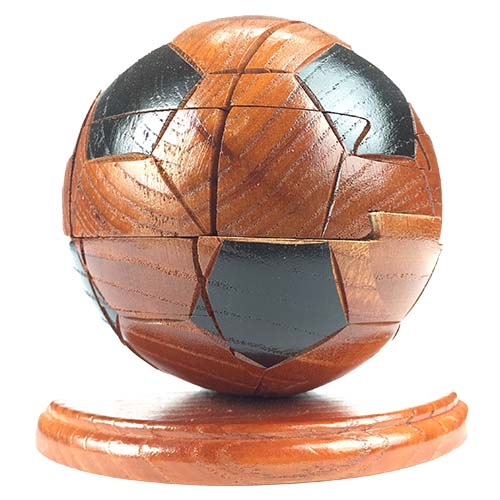 Us003 9 In. Ultimate Sports Soccer Brain Teaser Puzzle, Wood