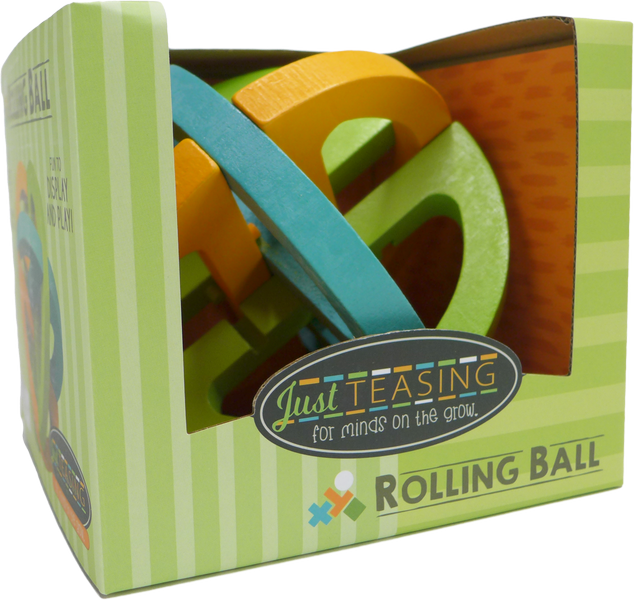 Jt003 4 In. Rolling Ball Brain Teaser Puzzle, Assorted Color