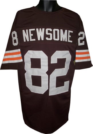 CTBL-015981N Ozzie Newsome UnSigned Brown TB Custom Stitched Pro Style Football Jersey, Extra Large