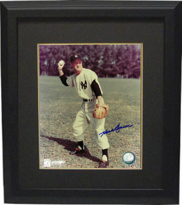 Ctbl-bb16606 8 X 10 Hank Bauer Signed New York Yankees Photo With Frame
