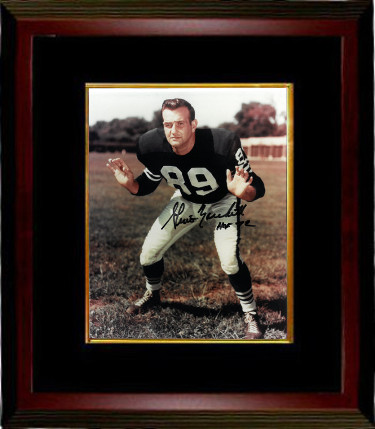 Ctbl-mb18507 8 X 10 Gino Marchetti Signed Baltimore Colts Photo Frame, Hands Up - Black Signature