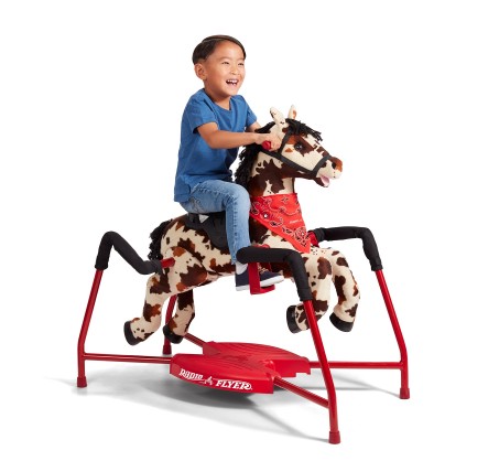 386 Freckles - Plush Interactive Riding Horse