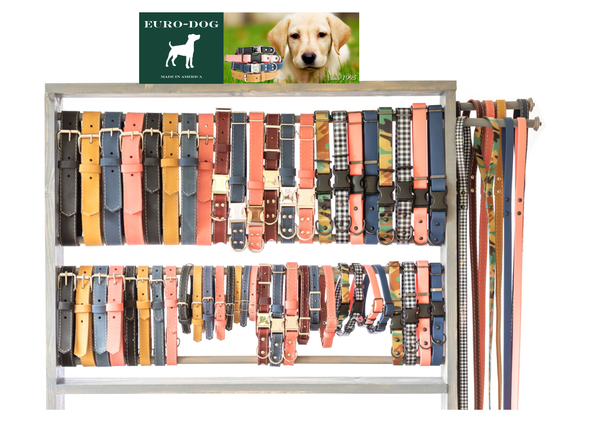 691054770430 No.2 Medium Display With 32 Collars & 9 Leashes, Gray