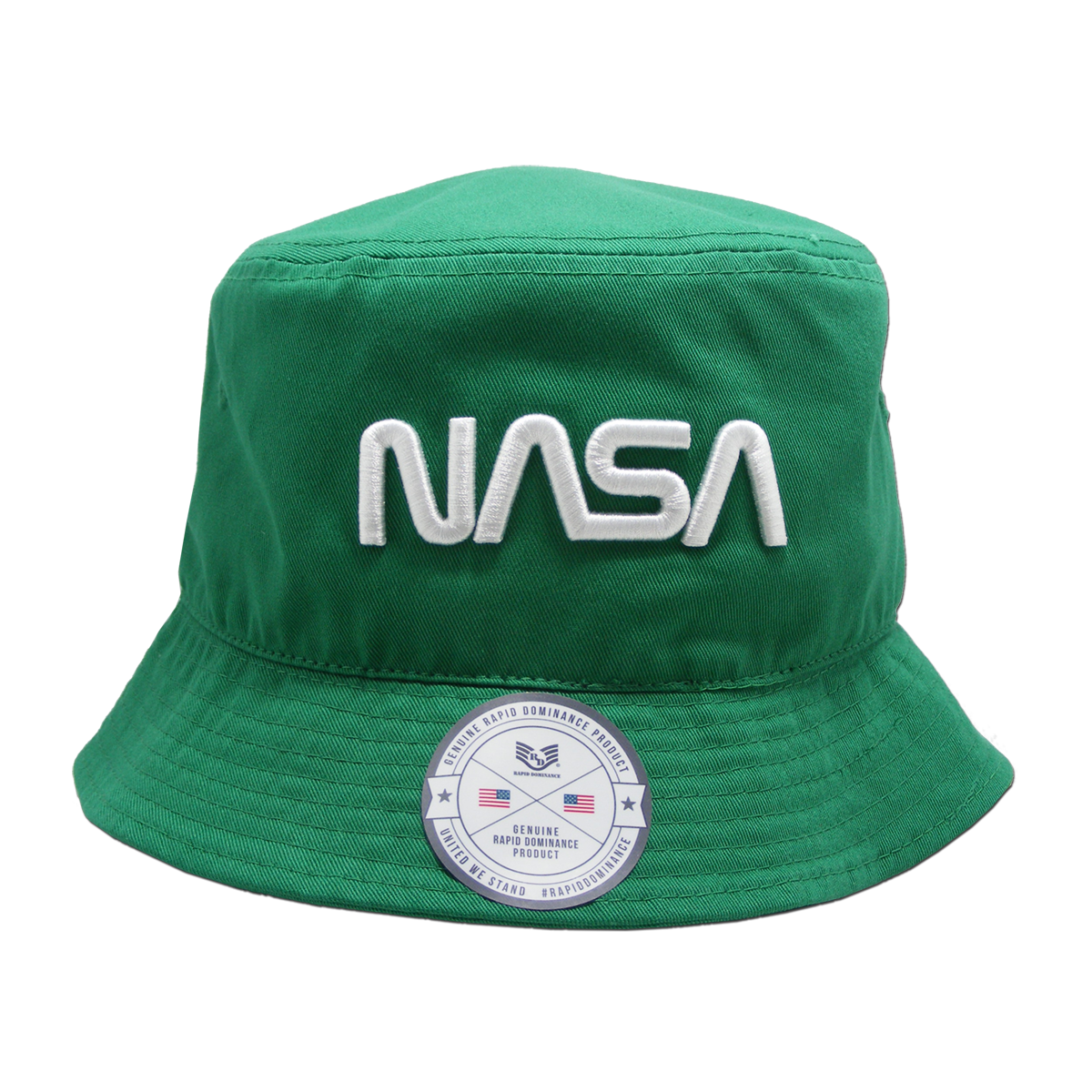 UPC 195073013481 product image for NAS12-WO-KEL-07 Worm NASA Relaxed Bucket Hat, Kelly - Large & Extra Large | upcitemdb.com