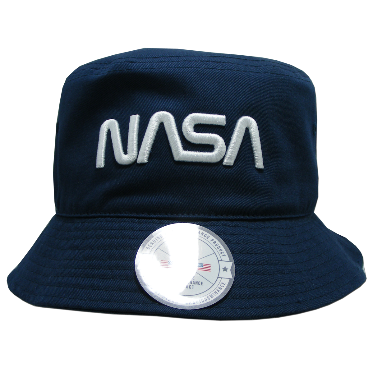 UPC 195073006698 product image for NAS12-WO-NVY-07 Worm NASA Relaxed Bucket Hat, Navy - Large & Extra Large | upcitemdb.com