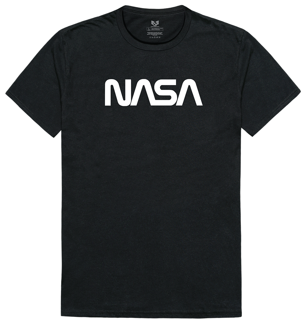 NAS1-WO-BLK-04 Worm Graphic T-Shirt, Black - Extra Large