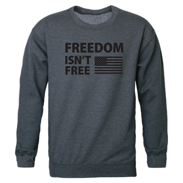 UPC 756381189161 product image for Freedom Isnt Graphic Crewneck Sweatshirt, Heather Charcoal - Large | upcitemdb.com