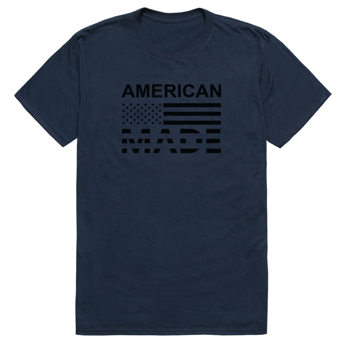 AM3-213-NVY-04 America Basic American Made Short Sleeve T-Shirt, Navy - Extra Large