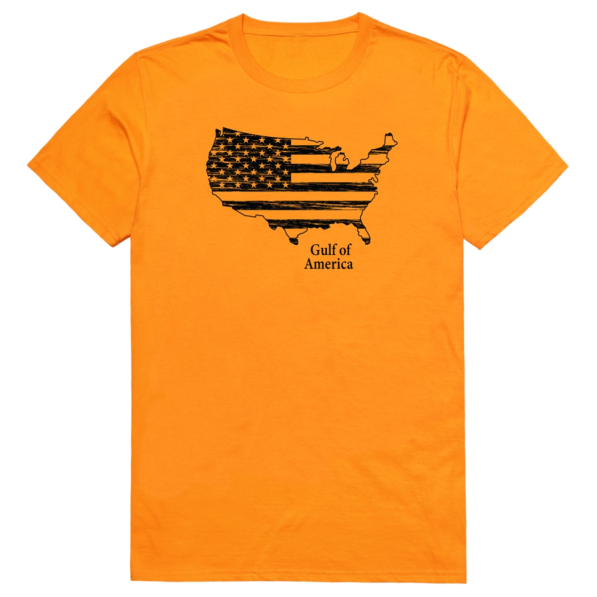 AM3-227-GLD-04 America Basic Gulf Short Sleeve T-Shirt, Gold - Extra Large