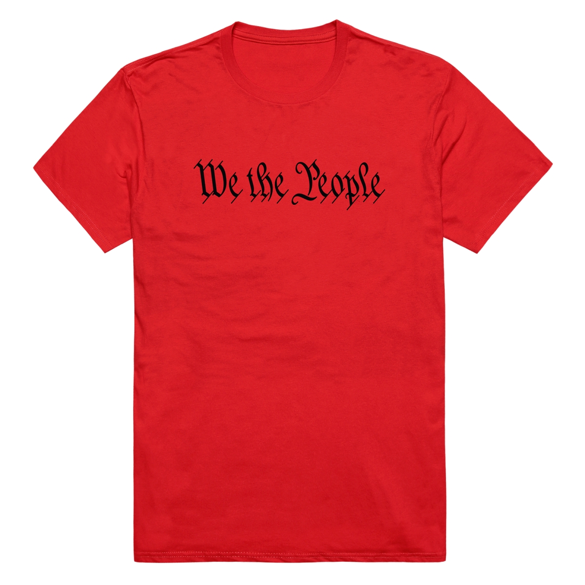 UPC 019812449518 product image for AM3-236-RED-04 America Basic We the People Short Sleeve T-Shirt, Red - Extra | upcitemdb.com