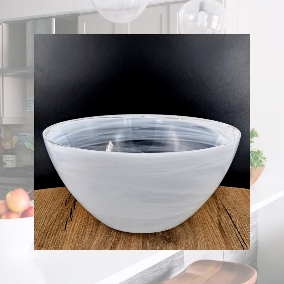 Picture of Red Pomegranate Collection 0815-0 12 in. Nuage Serving Bowl, Ivory