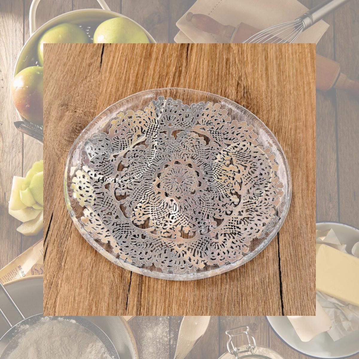 Picture of Red Pomegranate Collection 4051-0 8.25 in. Lille Salad Plates - Set of 4