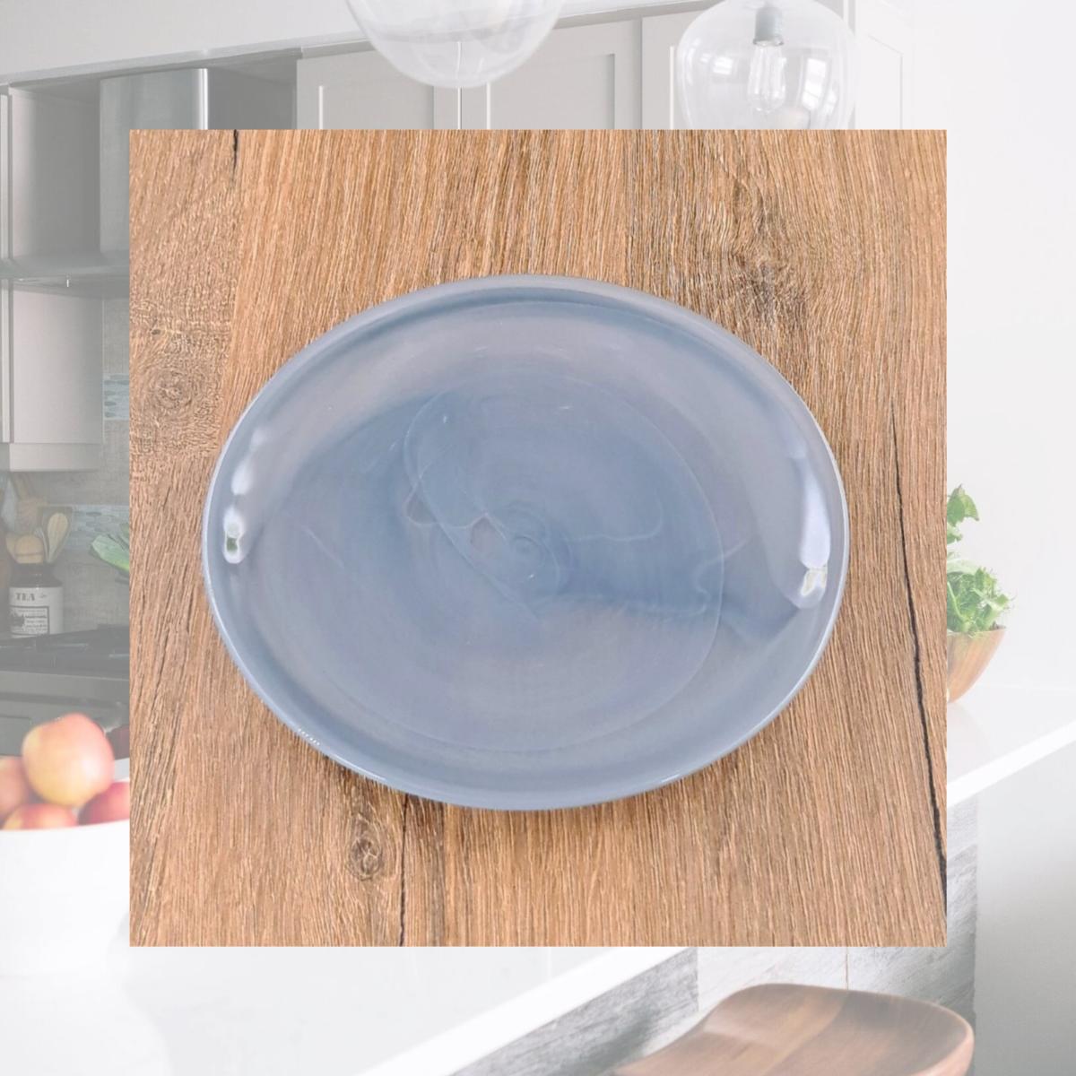 Picture of Red Pomegranate Collection 4810-7 6.5 in. Nuage Canap Plates, Graphite - Set of 4