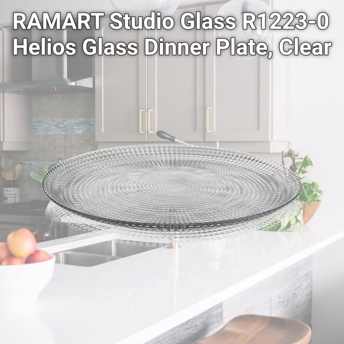 Picture of RAMART Studio Glass R1223-0 Helios Glass Dinner Plate, Clear