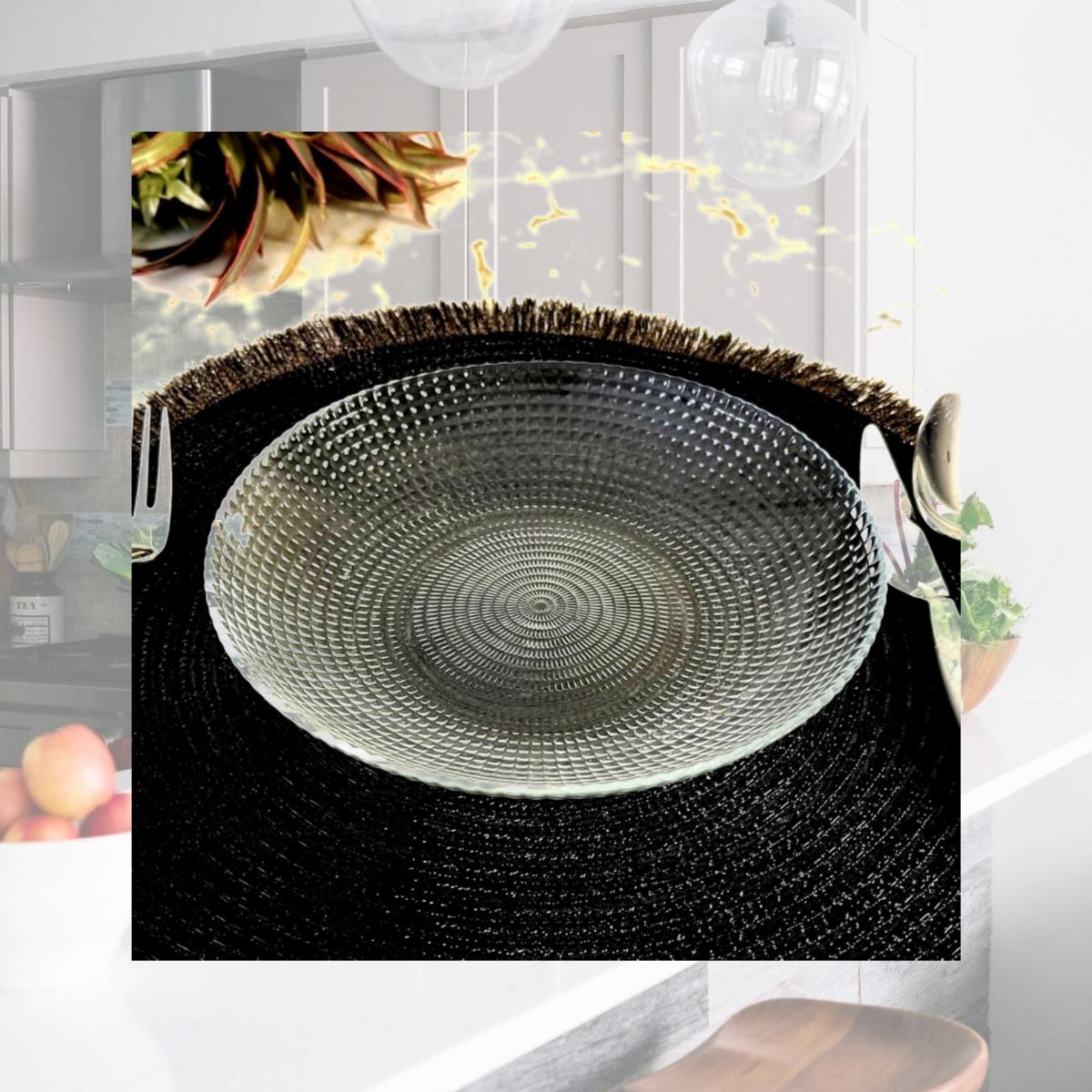 Picture of RAMART Studio Glass R1424-0 Helios Glass Soup Plate, Clear - Set of 4