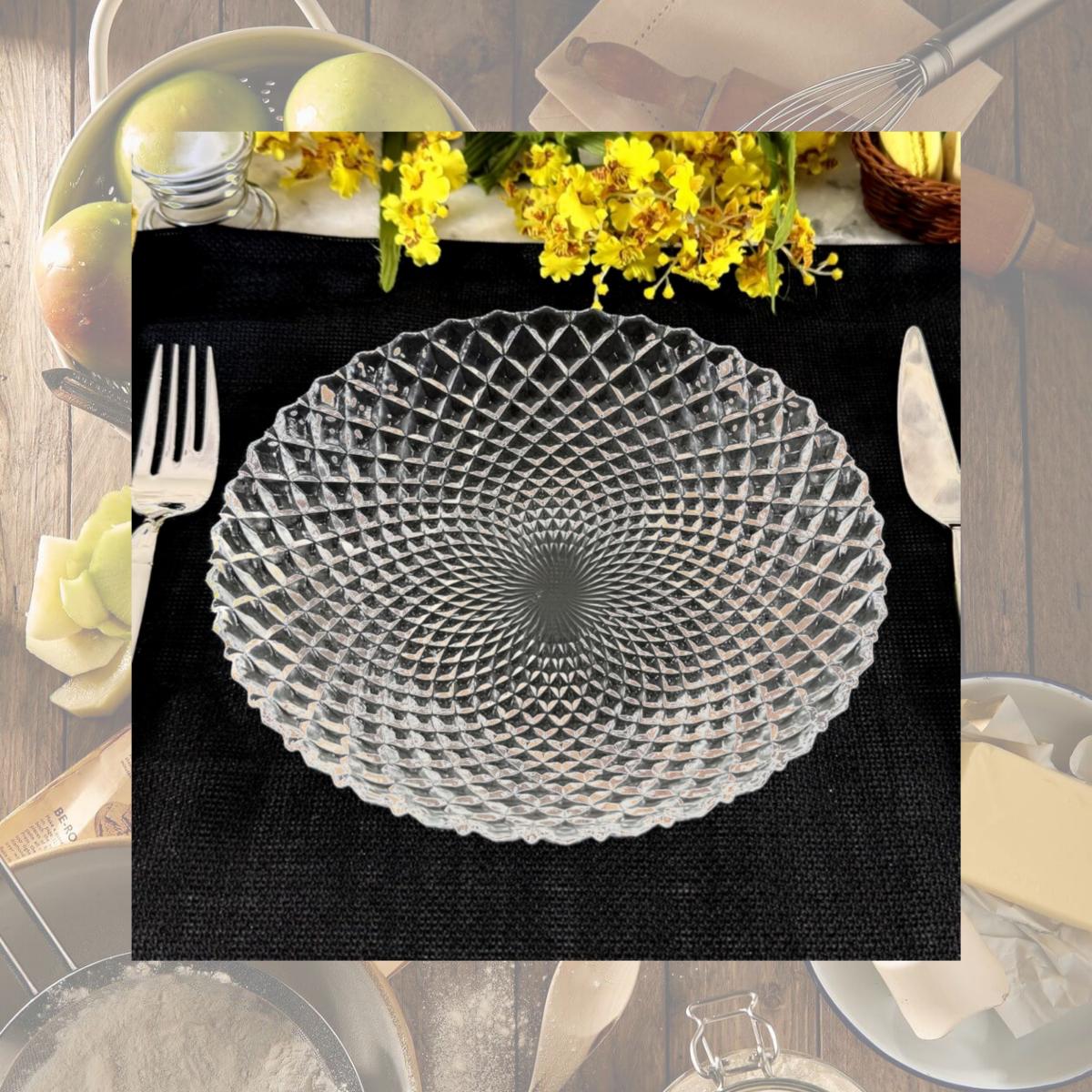 Picture of RAMART Studio Glass R1654-0 Pavo Glass Soup Plate, Clear - Set of 6