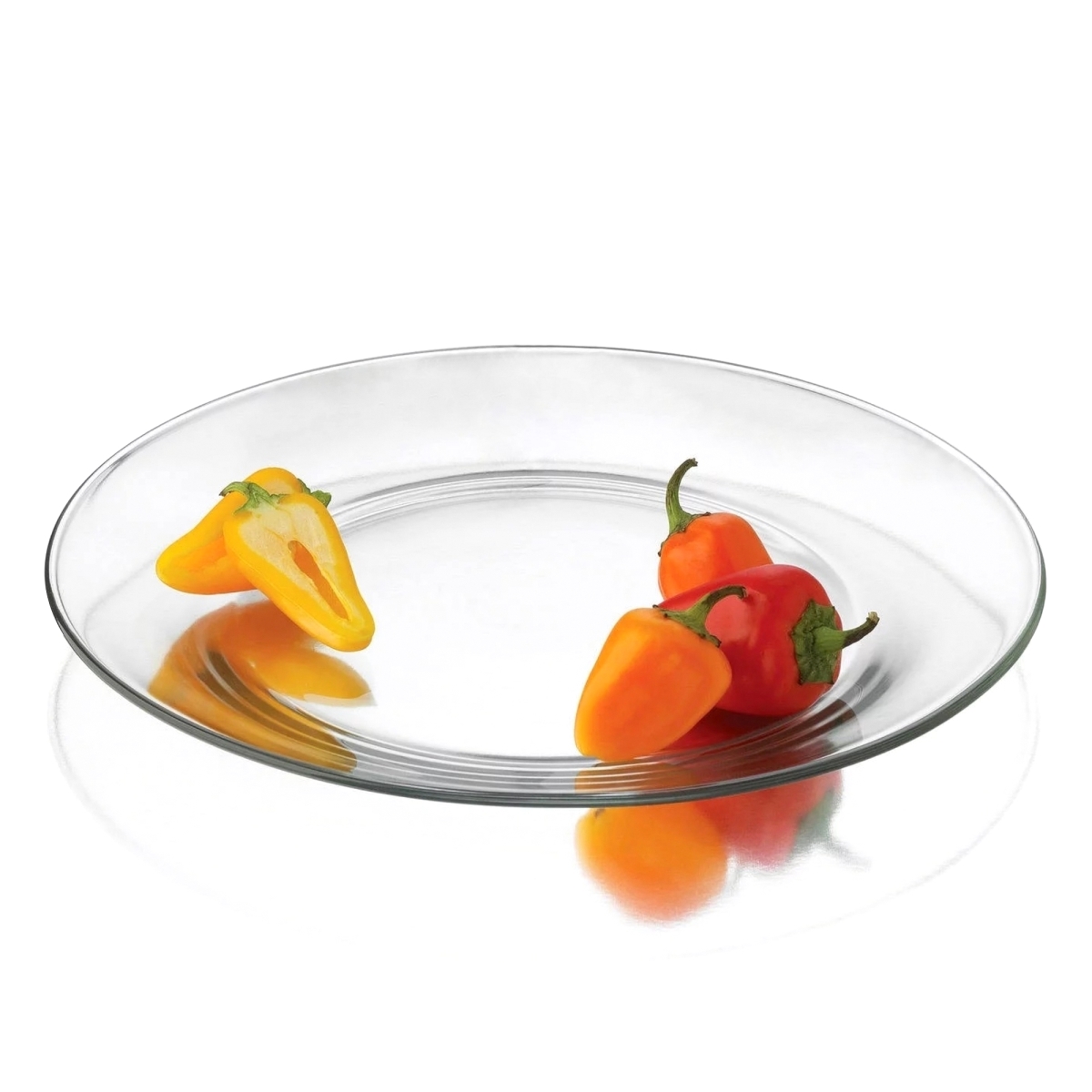 Picture of Red Pomegranate 0274-0 Element Glass Dinner Plates - Set of 2