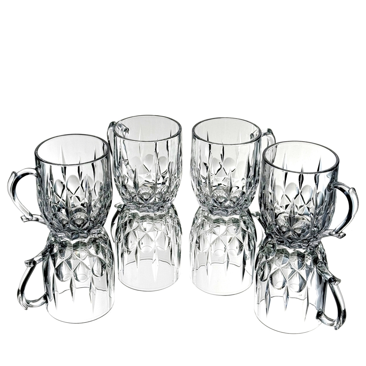 Picture of Ramart Studio Glass R1101-0 13 oz Fiora Glass Mug - Set of 4