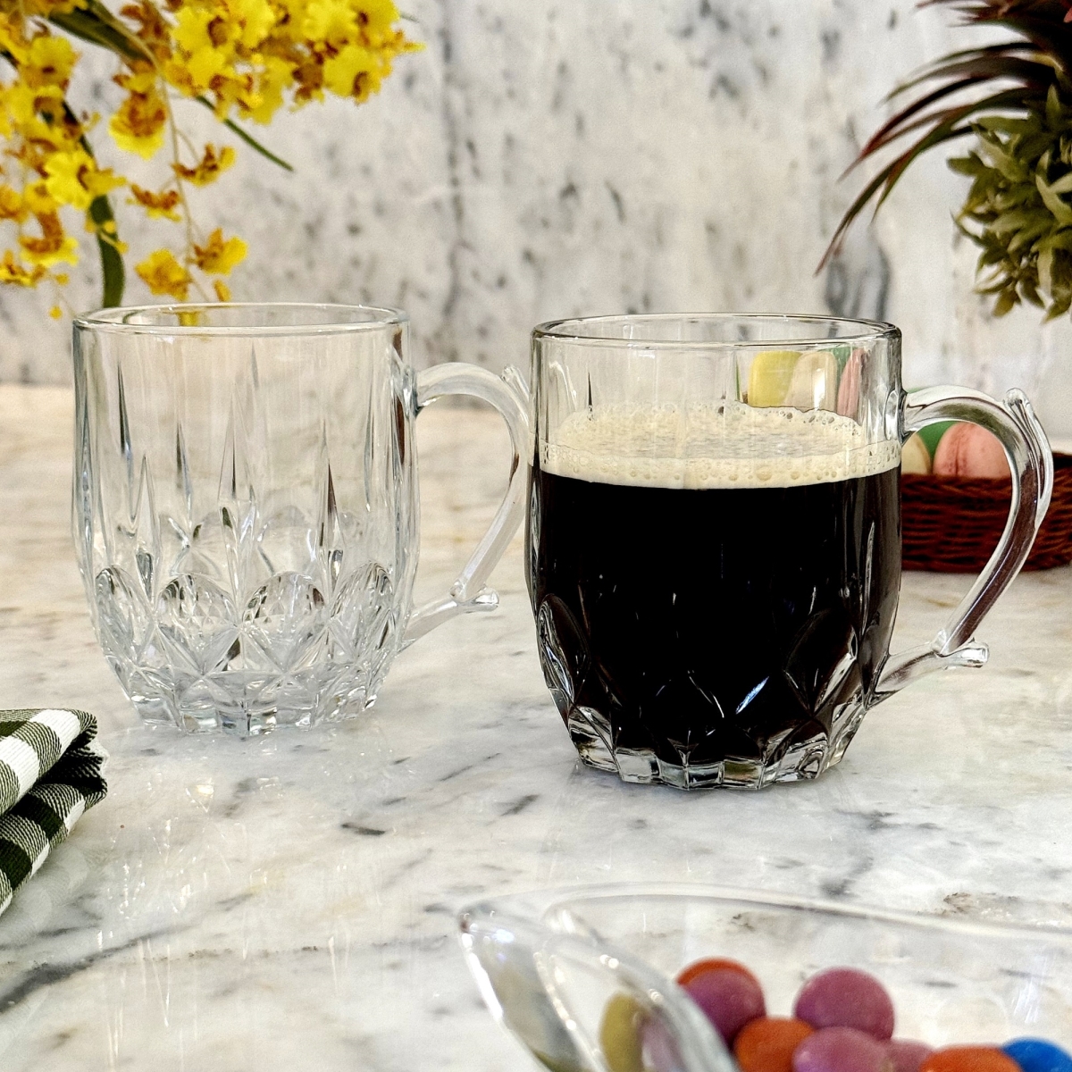 Picture of Ramart Studio Glass R1101-1 13 oz Fiora Glass Mug - Set of 12