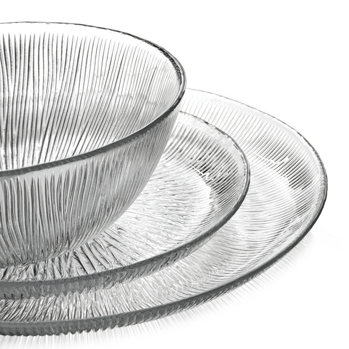 Picture of Ramart Studio Glass R1205-0 Cascata Glass Dinnerware Set - 12 piece