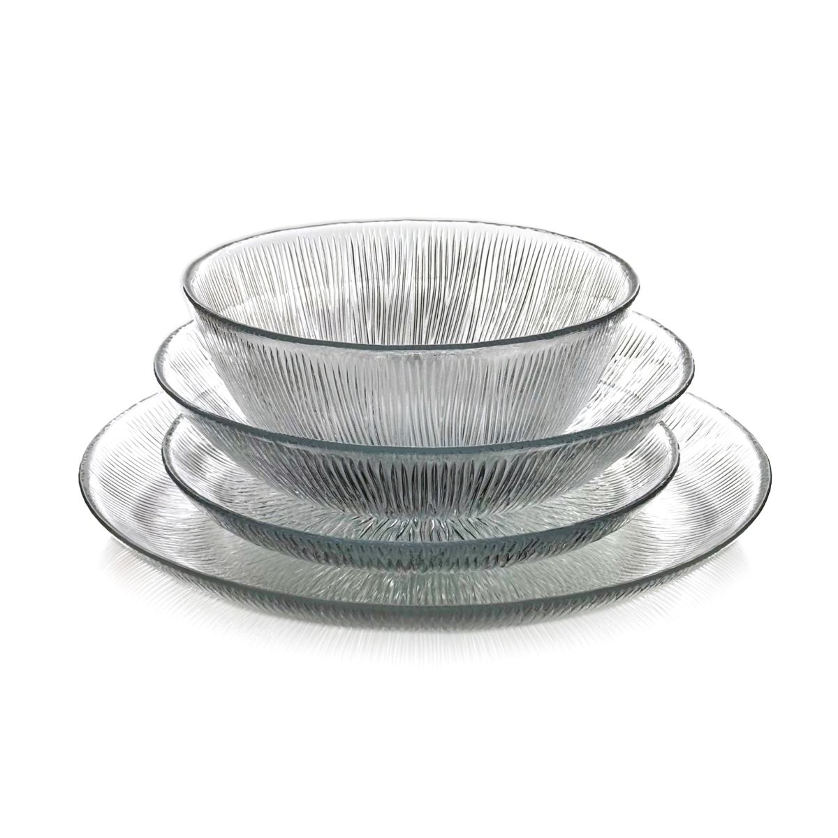 Picture of Ramart Studio Glass R1207-0 Cascata Glass Dinnerware Set - 16 Piece