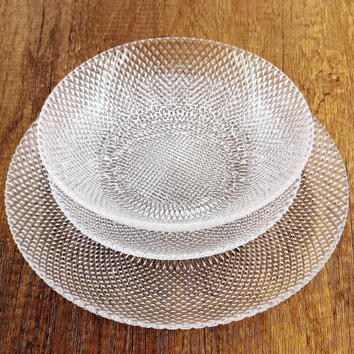 Picture of Ramart Studio Glass R1216-0 Marquis Glass Dinner Plate Set - 12 Piece