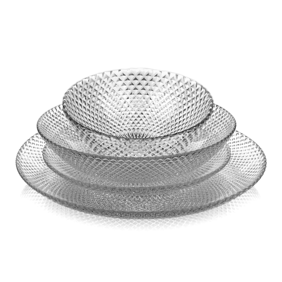 Picture of Ramart Studio Glass R1217-0 Marquis Glass Dinnerware Set - 16 Piece
