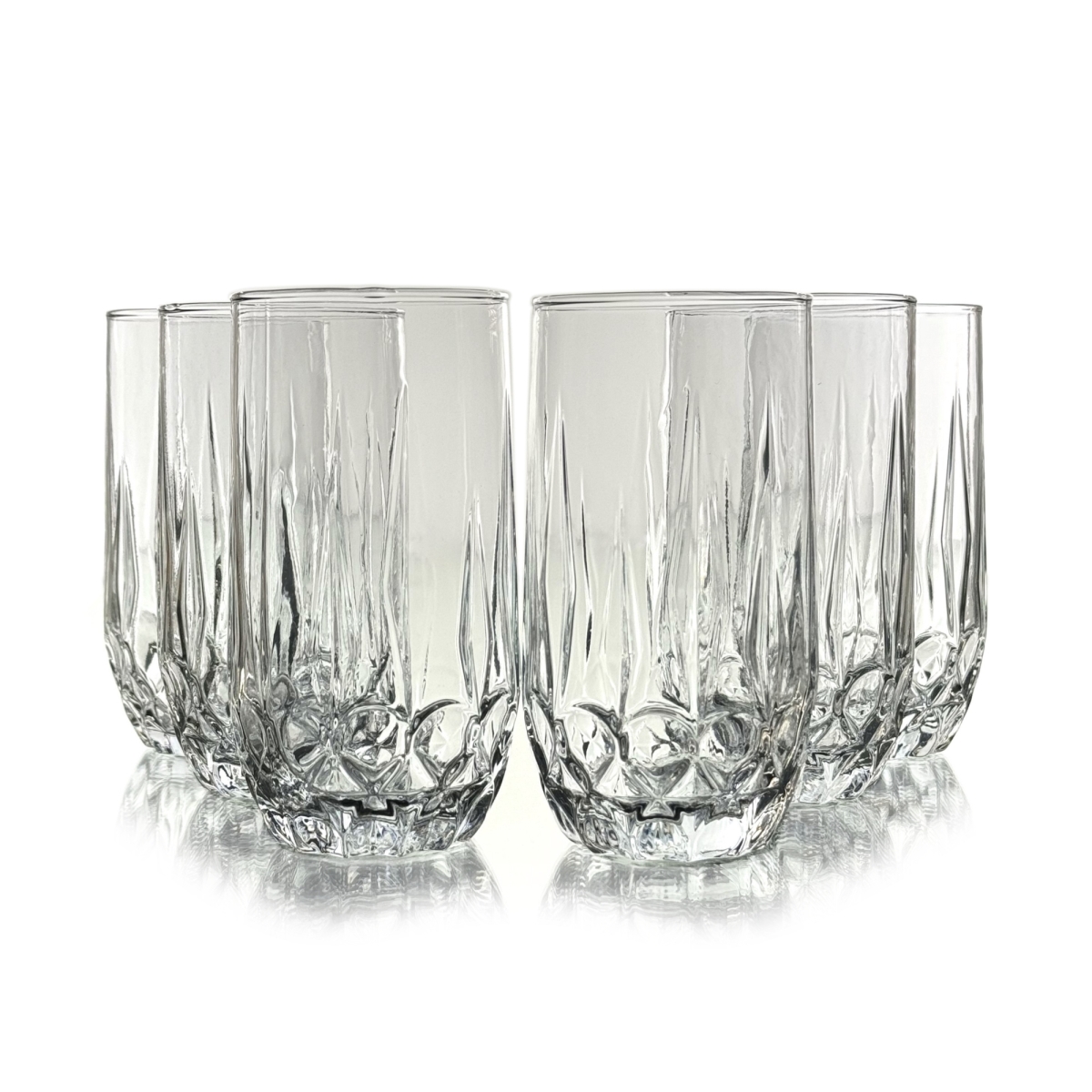 Picture of Ramart Studio Glass R1105-1 14 oz Fiora Glass Tumbler - Set of 12