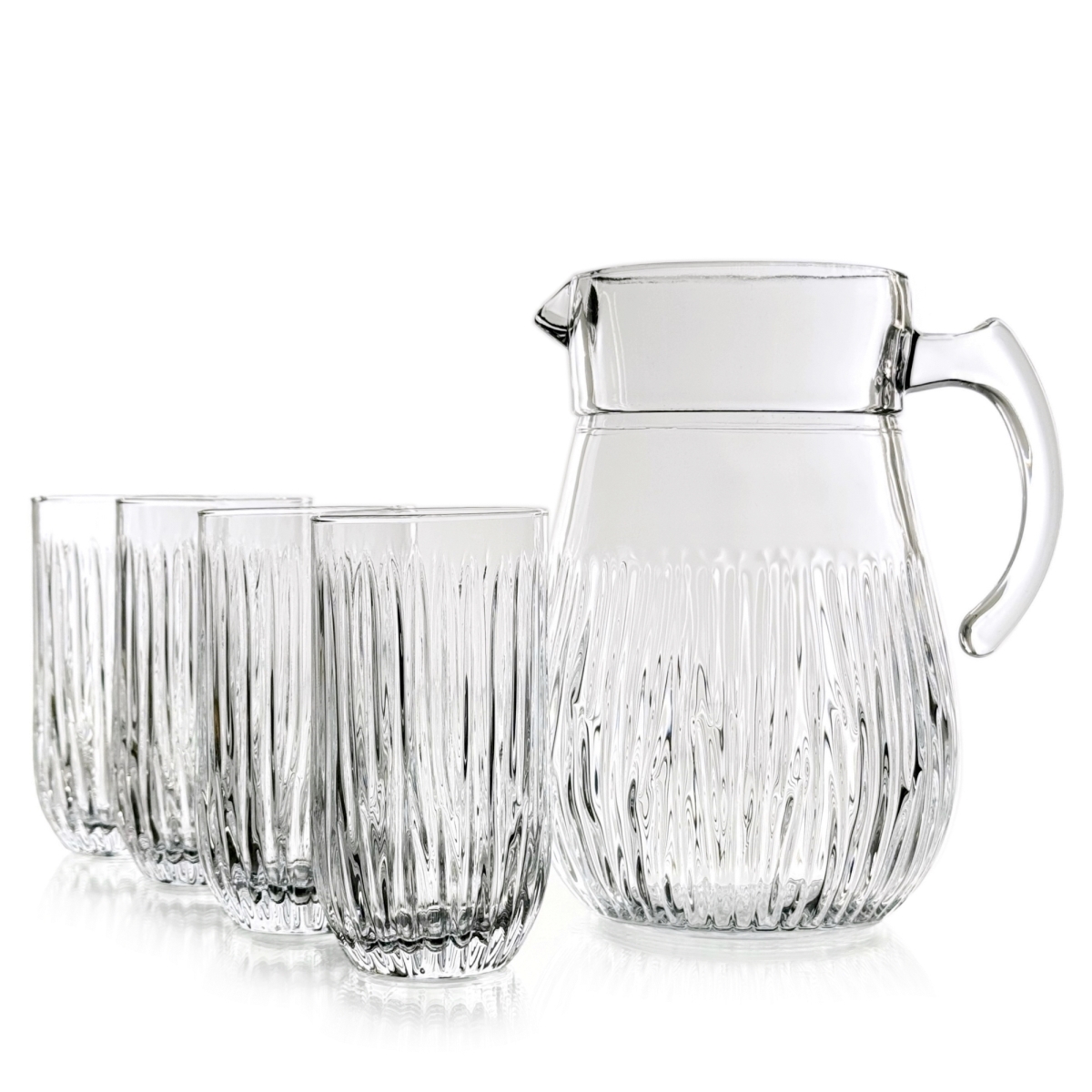 Picture of Ramart Studio Glass R1307-1 Cascata Glass Entertaining Glasses & Pitcher - Set of 6