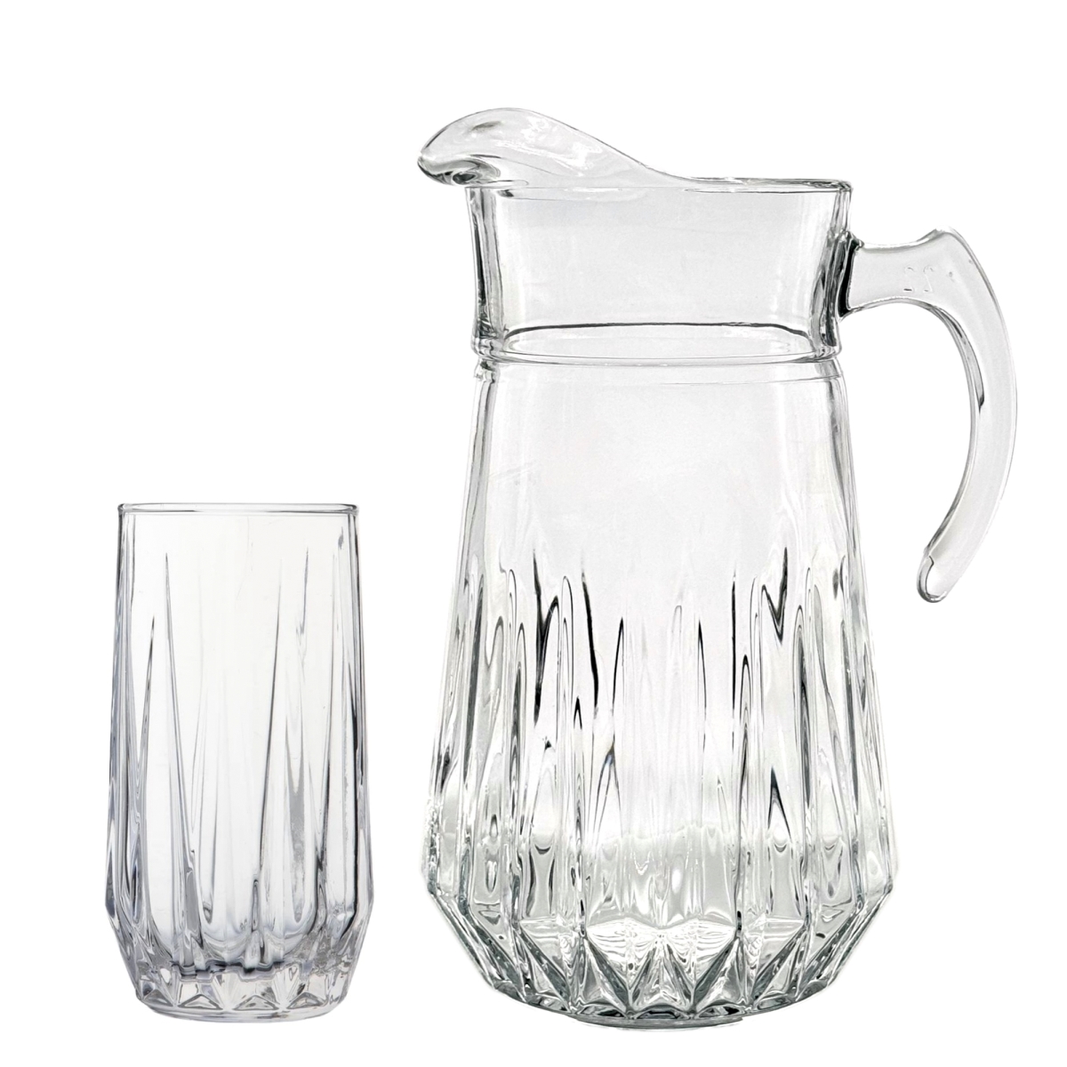 Picture of Ramart Studio Glass R1308-1 Eclipse Glass Entertaining Glasses & Pitcher - Set 6