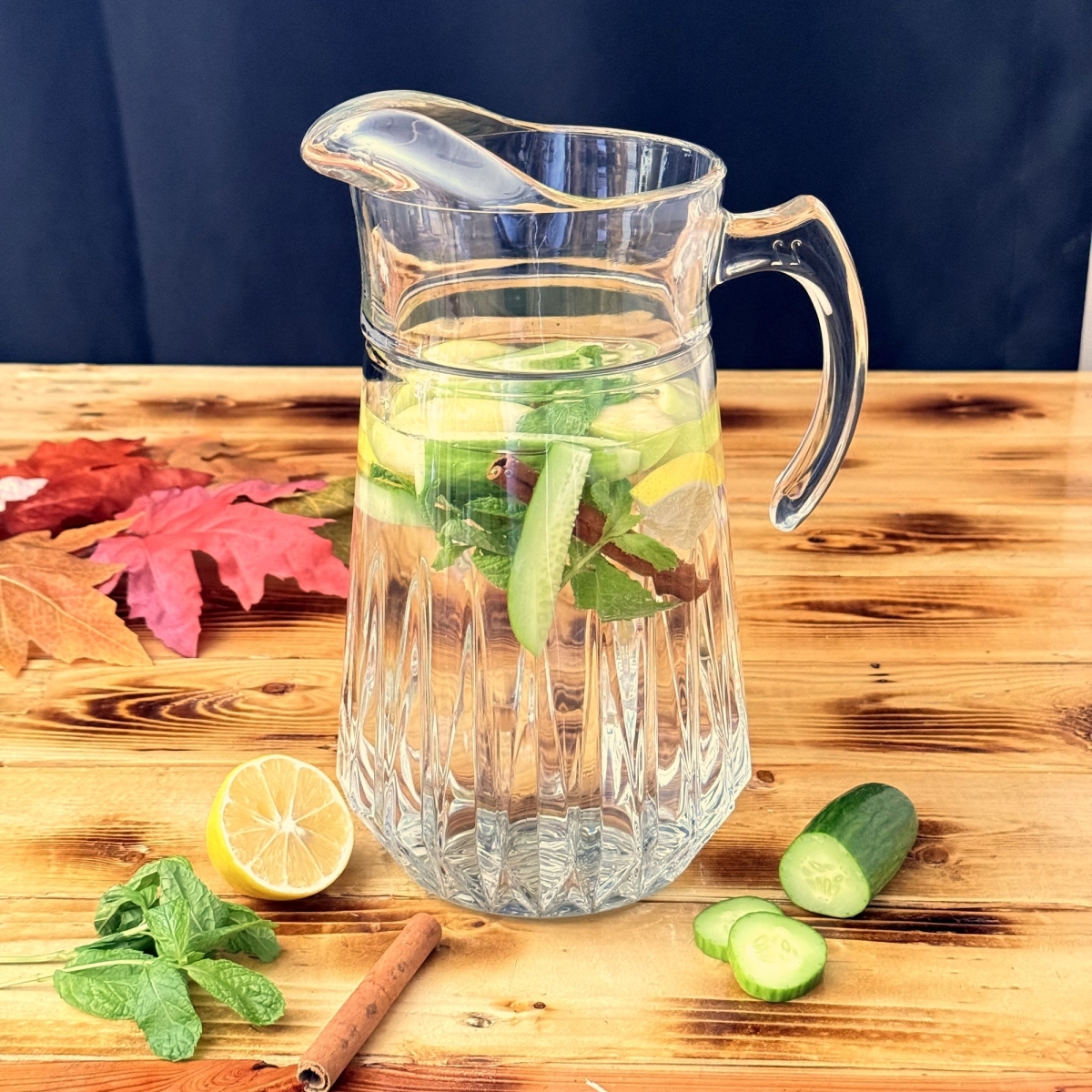 Picture of Ramart Studio Glass R1308-1 Eclipse Glass Entertaining Glasses & Pitcher - Set 6