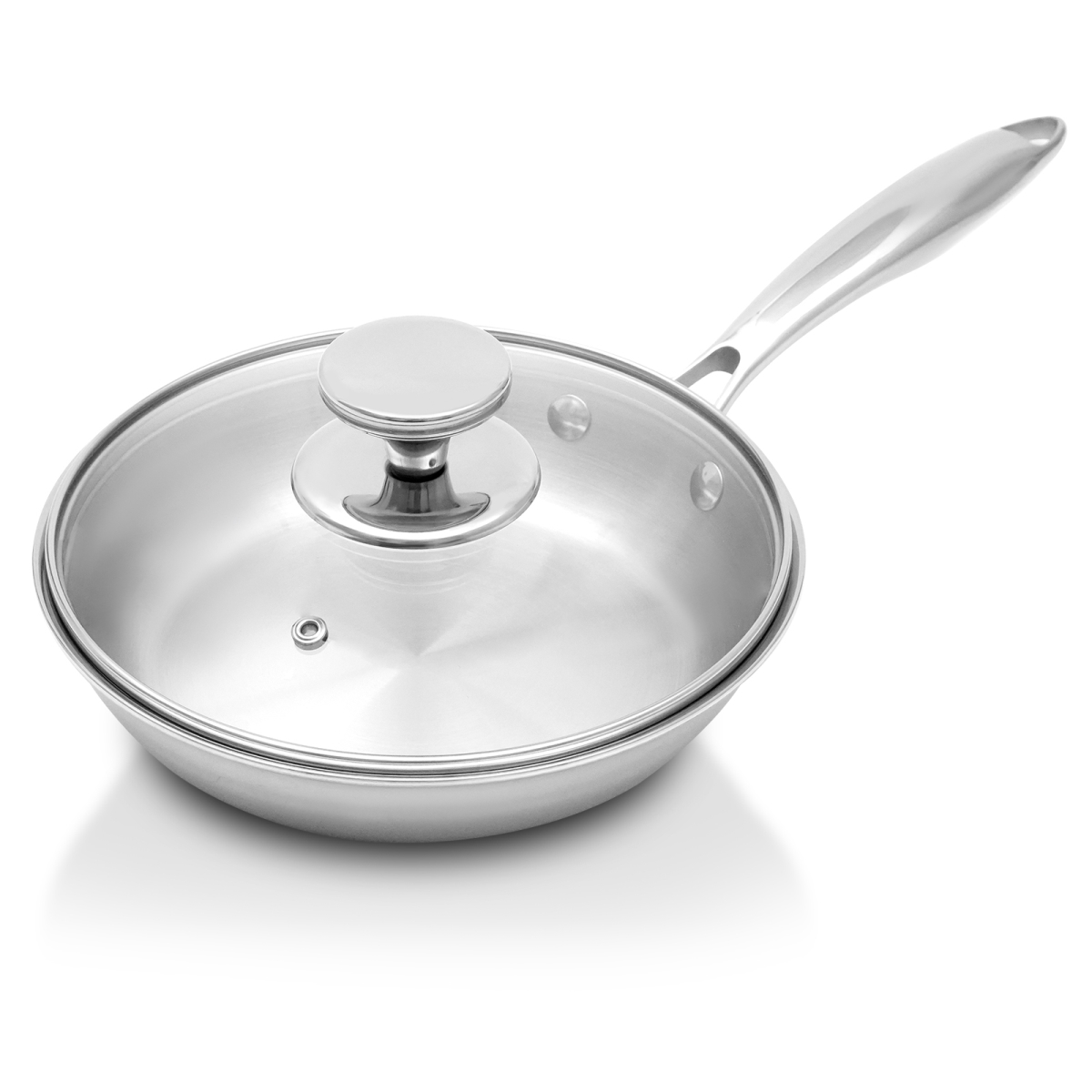 Picture of Ramart Studio Glass R5000-0 Arma Pro Tri-Ply Clad 18 & 10 Cookware Set - Stainless Steel