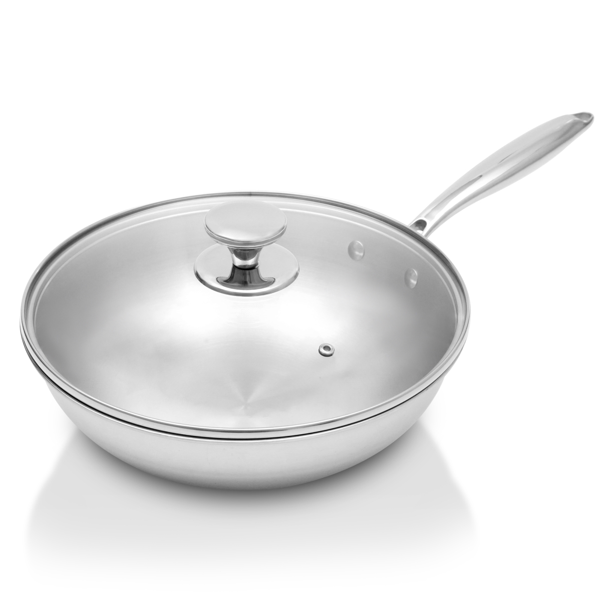 Picture of Ramart Studio Glass R5000-0 Arma Pro Tri-Ply Clad 18 & 10 Cookware Set - Stainless Steel