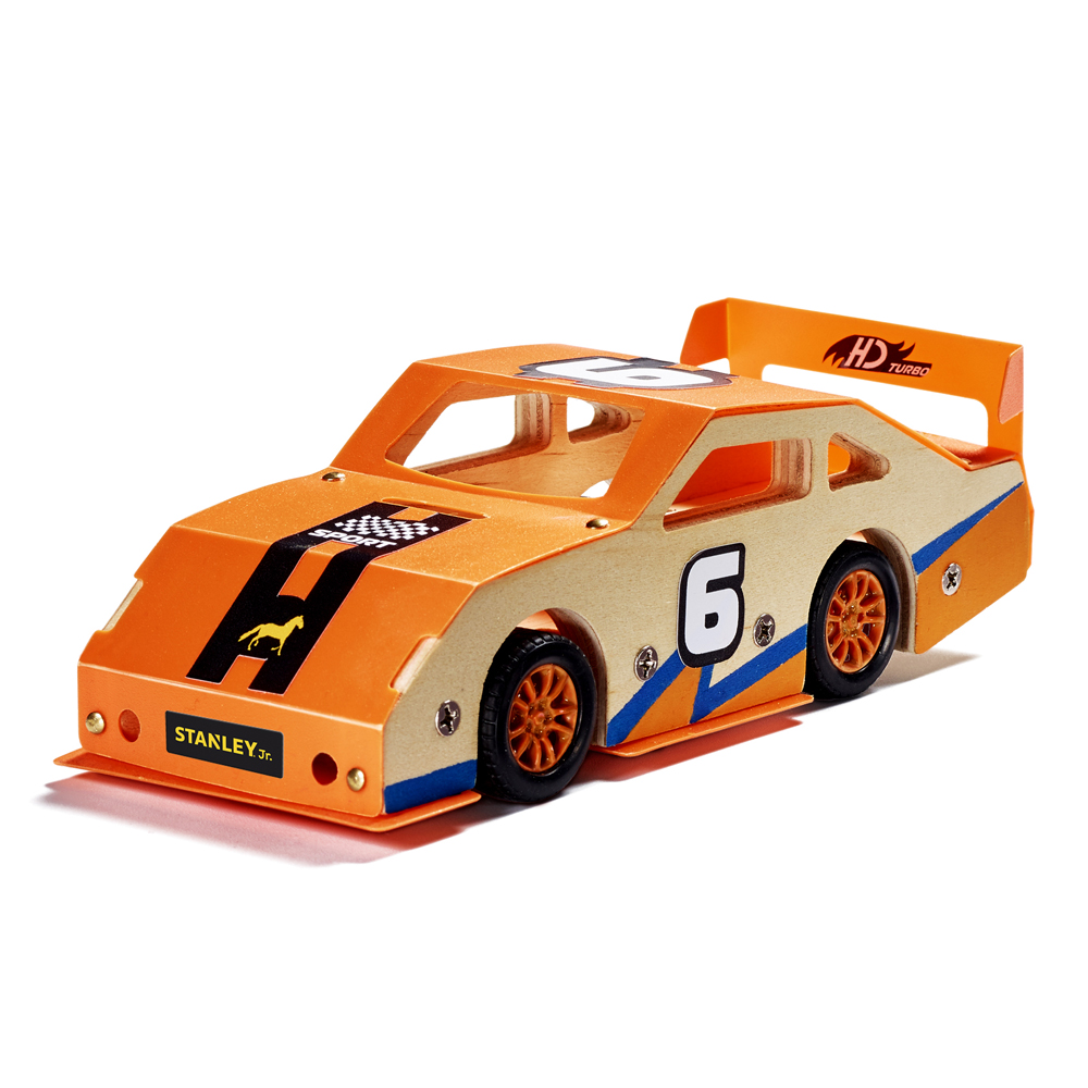 Ok002-sy Race Car Wood Building Kit, Medium - Ages 5 Plus