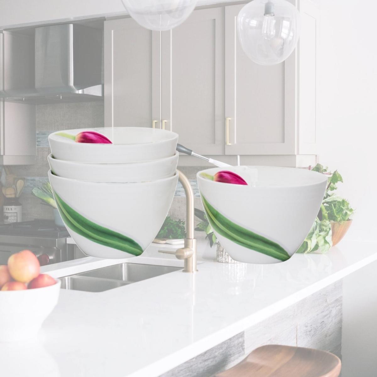 Picture of Red Vanilla FP003-421 5 in. Dutch Garden Coupe Bowls- Set of 4